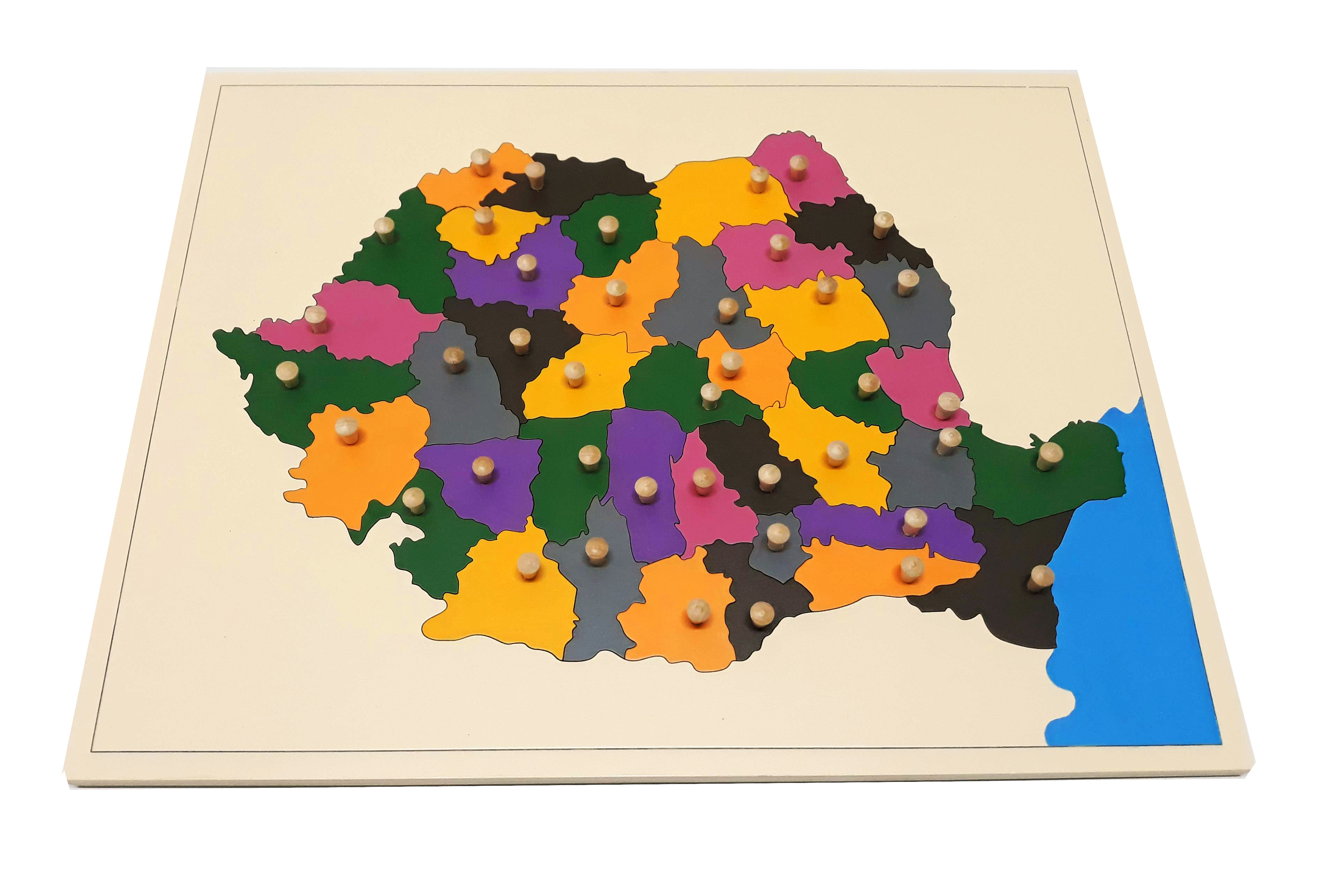 Harta puzzle pentru acasa - Romania